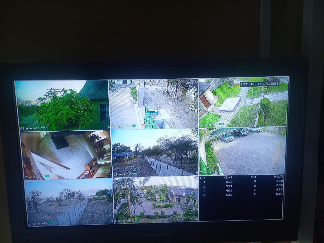 A remote off-grid solar installation site